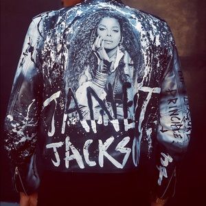 Custom Janet Jackson Genuine Leather Jacket
